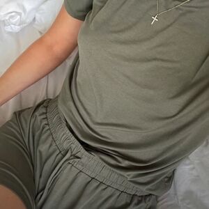 Nuuds Pajama Short Set Olive